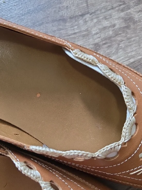 St. John's Bay Brown Embroidered Slip-On Flats - Picture 5 of 8